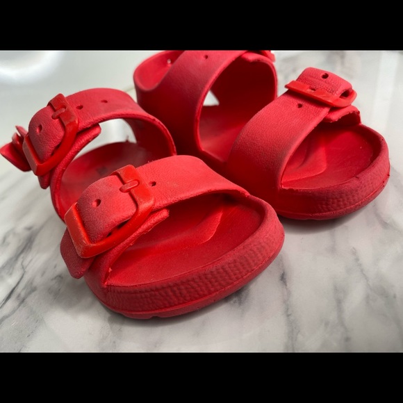 Red Unisex Sandals - Picture 2 of 3
